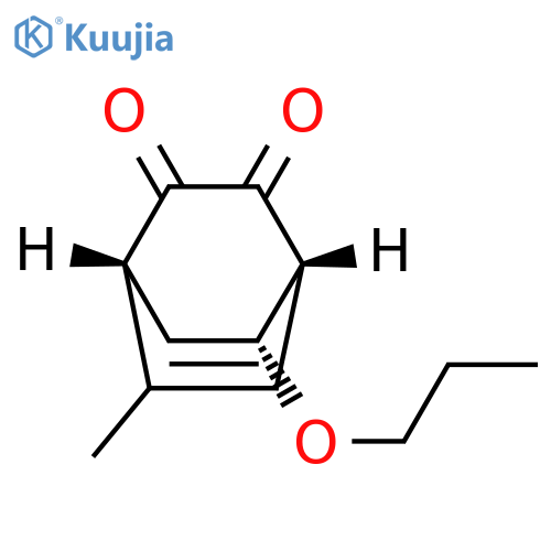 Bicyclo[2.2.2]oct-5-ene-2,3-dione,5-methyl-7-propoxy-, (1R,4R,7R)-rel- structure