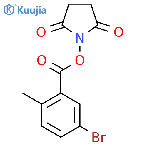 5-Bromo-2-methylbenzoic acid 2,5-dioxopyrrolidin-1-yl ester structure
