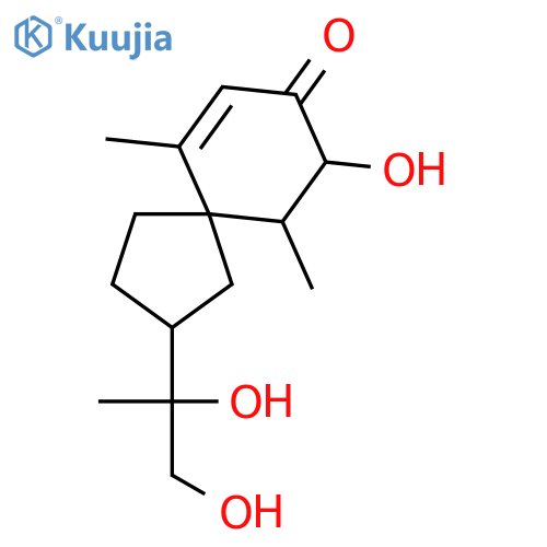 3,11,12-Trihydroxyspirovetiv-1(10)-en-2-one structure