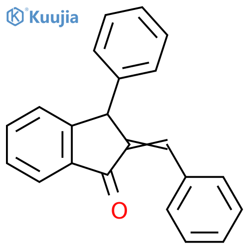1H-Inden-1-one, 2,3-dihydro-3-phenyl-2-(phenylmethylene)- structure