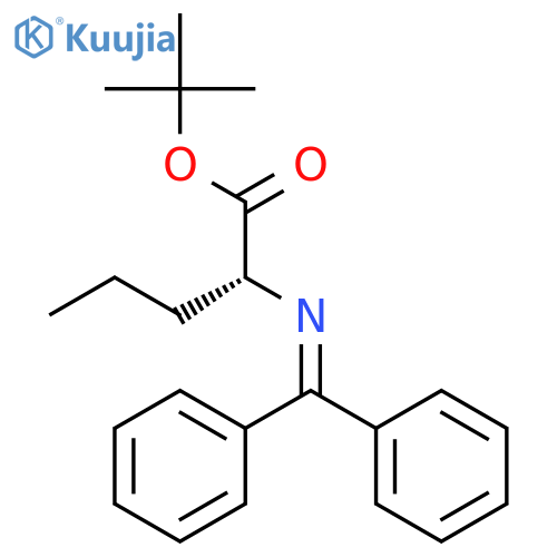 D-Norvaline, N-(diphenylmethylene)-, 1,1-dimethylethyl ester structure