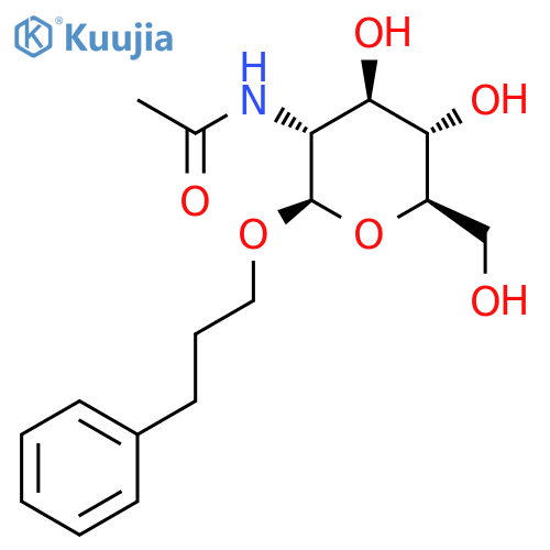 Phenylpropyl 2-acetamido-2-deoxy-b-D-glucopyranoside structure