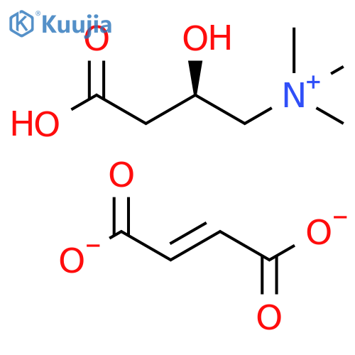 1-Propanaminium, 3-carboxy-2-hydroxy-N,N,N-trimethyl-, (2R)-, (2E)-2-butenedioate (2:1) structure