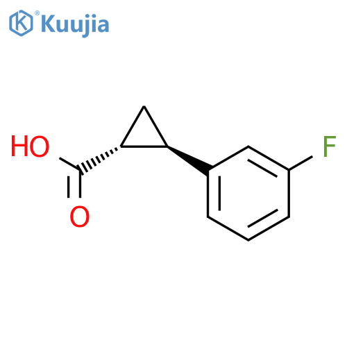 (1R,2R)-2-(3-Fluorophenyl)cyclopropanecarboxylic Acid structure