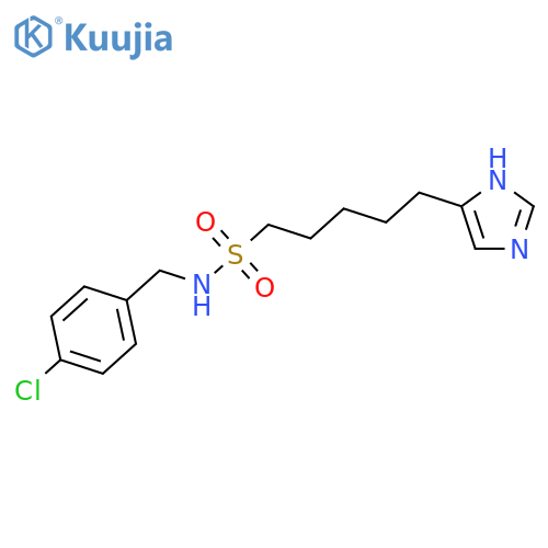 1H-Imidazole-4-pentanesulfonamide, N-[(4-chlorophenyl)methyl]- structure