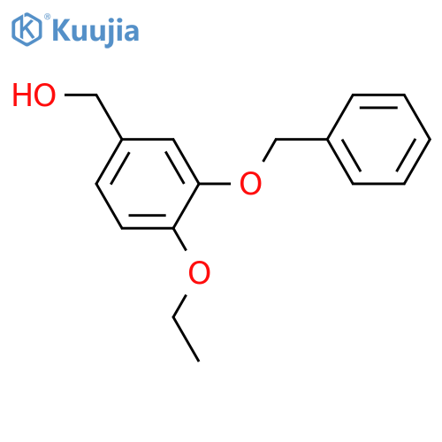 Benzenemethanol, 4-ethoxy-3-(phenylmethoxy)- structure