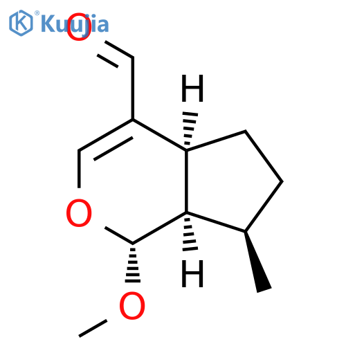 Cyclopenta[c]pyran-4-carboxaldehyde, 1,4a,5,6,7,7a-hexahydro-1-methoxy-7-methyl-, (1R,4aS,7R,7aR)- structure