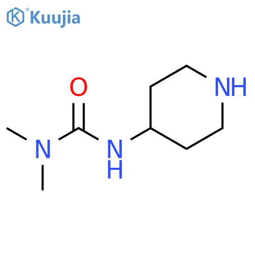 3,3-dimethyl-1-(piperidin-4-yl)urea structure