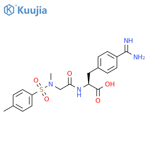 Phenylalanine,N-methyl-N-[(4-methylphenyl)sulfonyl]glycyl-4-(aminoiminomethyl)- structure