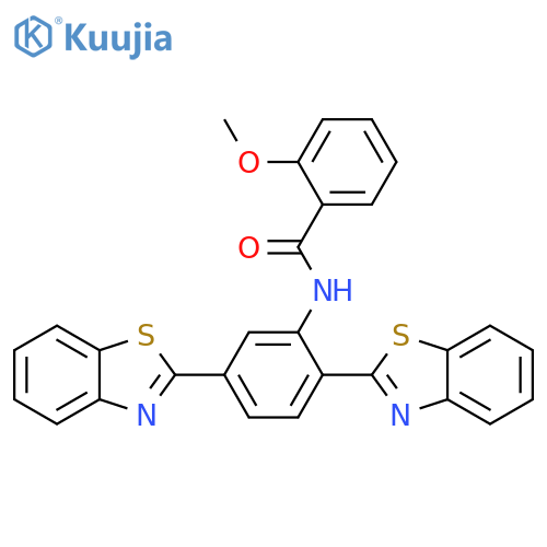 Benzamide,N-[2,5-bis(2-benzothiazolyl)phenyl]-2-methoxy- structure