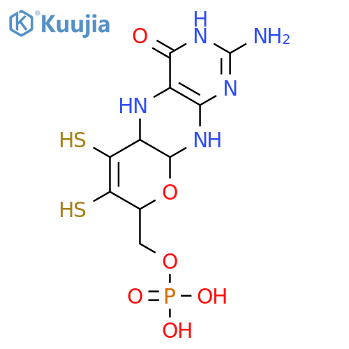 4H-Pyrano[3,2-g]pteridin-4-one, 2-amino-3,5,5a,8,9a,10-hexahydro-6,7-dimercapto-8-[(phosphonooxy)methyl]-, (5aR,8R,9aR)- structure