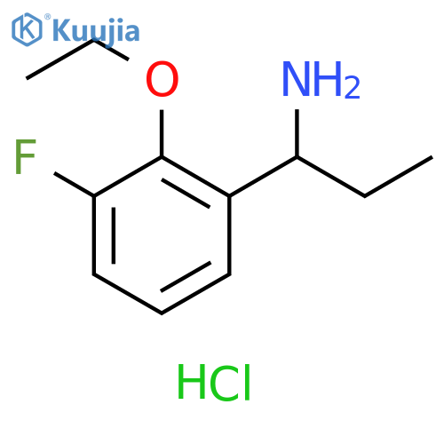1-(2-Ethoxy-3-fluorophenyl)-propylamine hydrochloride structure
