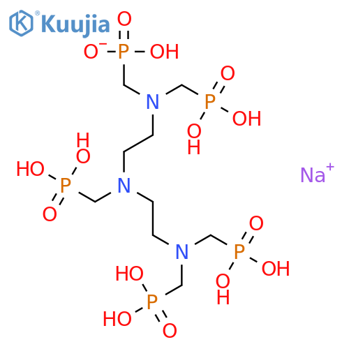 Diethylenetriaminepenta(methylenephosphonic acid) sodiumsalt structure