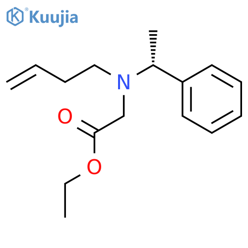 Glycine, N-3-butenyl-N-[(1R)-1-phenylethyl]-, ethyl ester structure