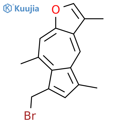 2-(Bromomethyl)-8,12-epoxy-1,3,5,7,9,11-guaiahexaene structure