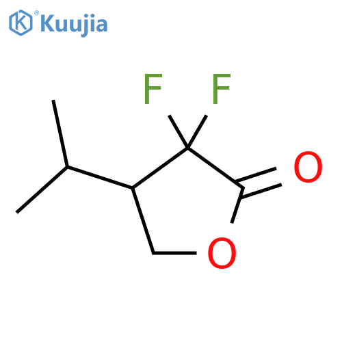 2(3H)-Furanone,3,3-difluorodihydro-4-(1-methylethyl)- structure