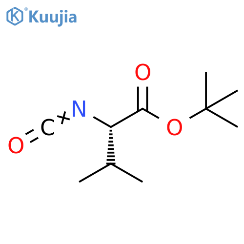 tert-butyl (2S)-2-isocyanato-3-methylbutanoate structure