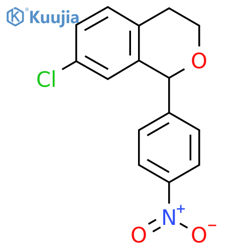 7-Chloro-1-(4-nitrophenyl)-3,4-dihydro-1H-isochromene structure