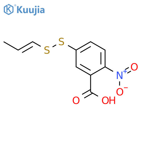 Benzoic acid, 2-nitro-5-(2-propenyldithio)- structure