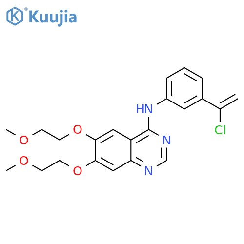 N-(3-Desethynylphenyl)-N-(3-(1-chlorovinyl)phenyl) Erlotinib structure