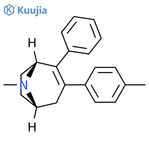 8-Azabicyclo[3.2.1]oct-2-ene, 8-methyl-3-(4-methylphenyl)-2-phenyl-,(1R,5S)- structure