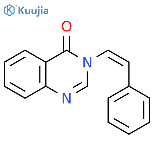 4(3H)-Quinazolinone, 3-[(1Z)-2-phenylethenyl]- structure