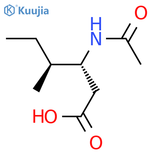 (3R,4S)-3-acetamido-4-methylhexanoic acid structure