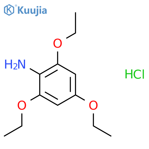 BENZENAMINE, 2,4,6-TRIETHOXY-, HYDROCHLORIDE structure