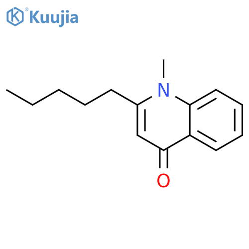 1-Methyl-2-pentyl-4(1H)-quinolinone structure