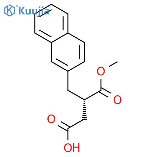 Butanedioic acid,2-(2-naphthalenylmethyl)-, 1-methyl ester, (2S)- structure