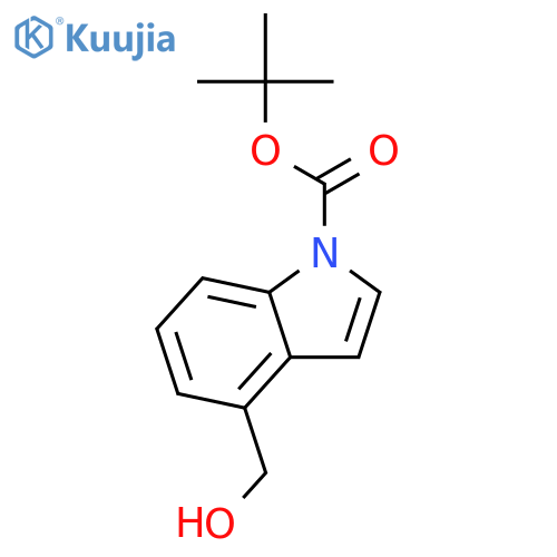 1-Boc-4-hydroxymethylindole structure