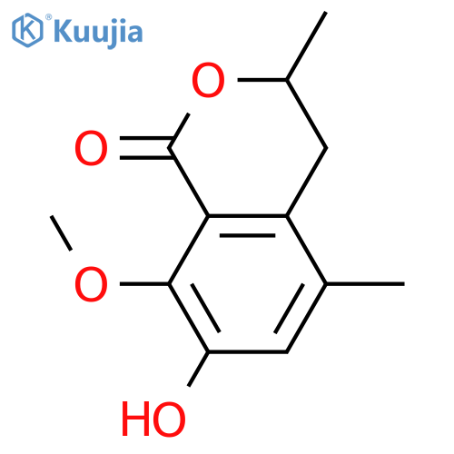 3,4-Dihydro-7,8-dihydroxy-3,5-dimethyl-1H-2-benzopyran-1-one; (R)-form, 8-Me ether structure