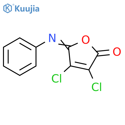 2(5H)-furanone, 3,4-dichloro-5-(phenylimino)- structure