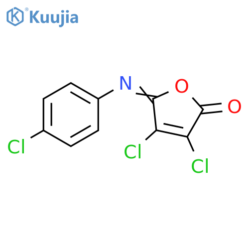 2(5H)-furanone, 3,4-dichloro-5-[(4-chlorophenyl)imino]- structure