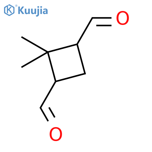 1,3-Cyclobutanedicarboxaldehyde, 2,2-dimethyl- (9CI) structure