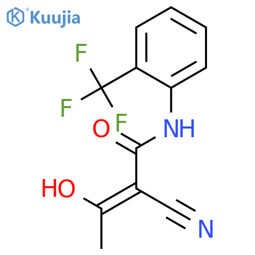 2-Butenamide, 2-cyano-3-hydroxy-N-[2-(trifluoromethyl)phenyl]- structure