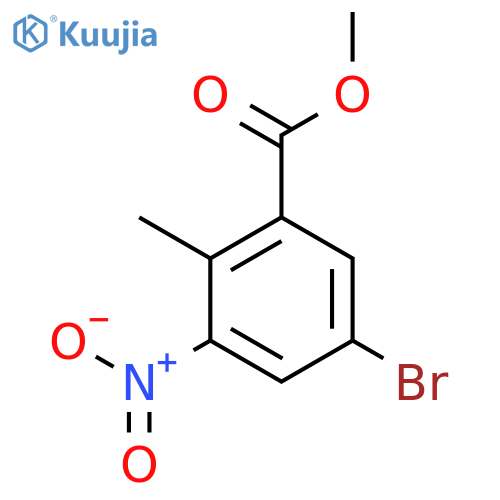 Methyl 5-bromo-2-methyl-3-nitrobenzoate structure
