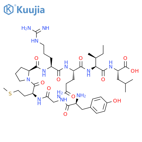 L-Leucine,L-tyrosylglycyl-L-methionyl-L-prolyl-L-arginyl-L-glutaminyl-L-isoleucyl- structure