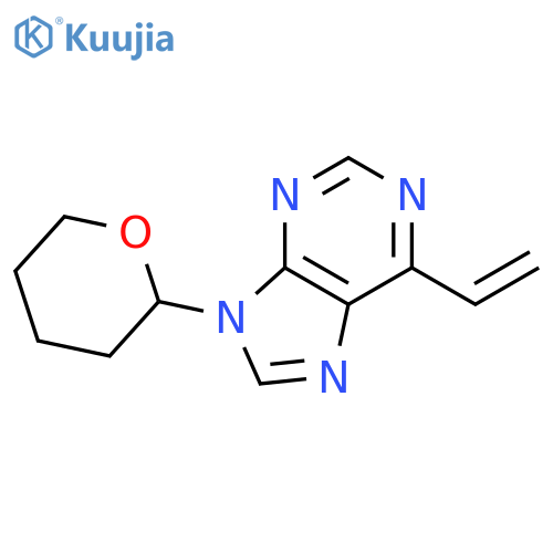 9H-Purine, 6-ethenyl-9-(tetrahydro-2H-pyran-2-yl)- structure