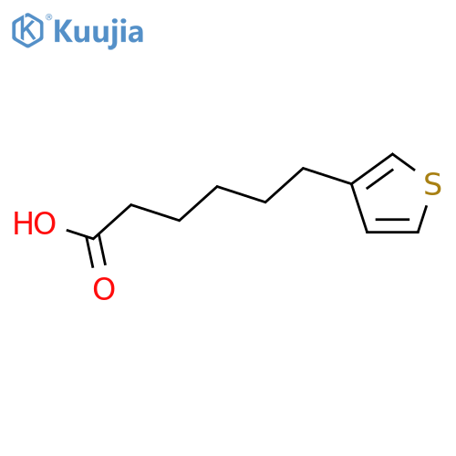 6-(thiophen-3-yl)hexanoic acid structure