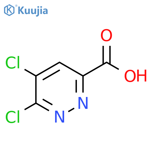 5,6-dichloropyridazine-3-carboxylic acid structure