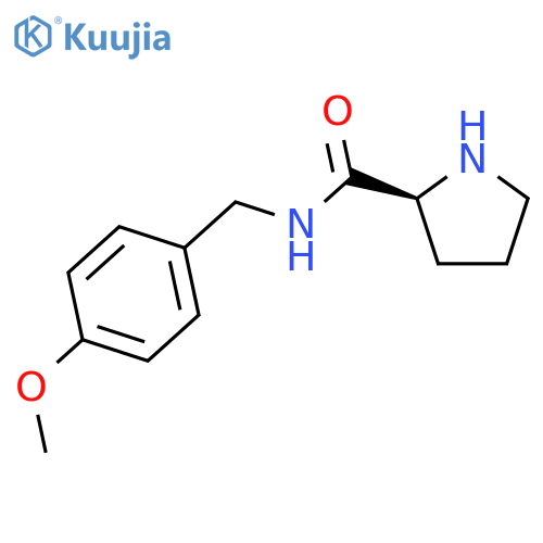 2-Pyrrolidinecarboxamide, N-[(4-methoxyphenyl)methyl]-, (2S)- structure