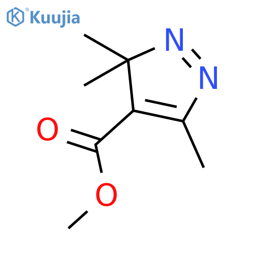 3H-Pyrazole-4-carboxylic acid, 3,3,5-trimethyl-, methyl ester structure