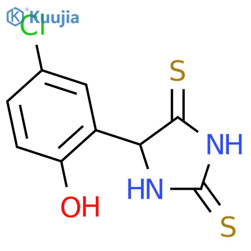 2,4-Imidazolidinedithione,5-(5-chloro-2-hydroxyphenyl)- structure