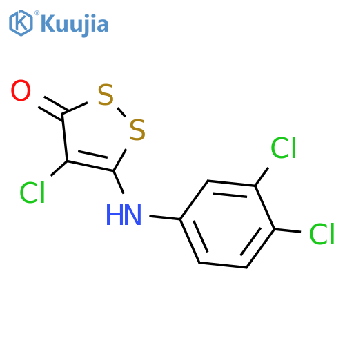 3H-1,2-Dithiol-3-one, 4-chloro-5-[(3,4-dichlorophenyl)amino]- structure
