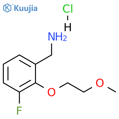 3-Fluoro-2-(2-methoxyethoxy)-benzylamine hydrochloride structure