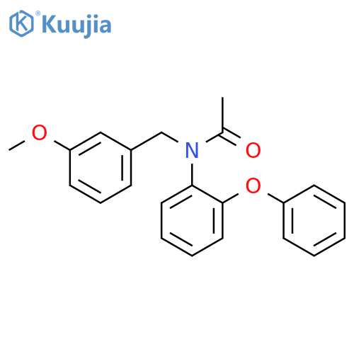 Acetamide, N-[(3-methoxyphenyl)methyl]-N-(2-phenoxyphenyl)- structure