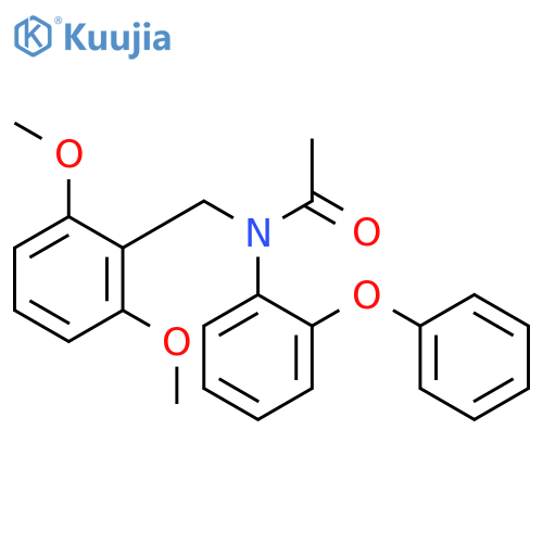 Acetamide, N-[(2,6-dimethoxyphenyl)methyl]-N-(2-phenoxyphenyl)- structure