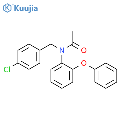 Acetamide, N-[(4-chlorophenyl)methyl]-N-(2-phenoxyphenyl)- structure
