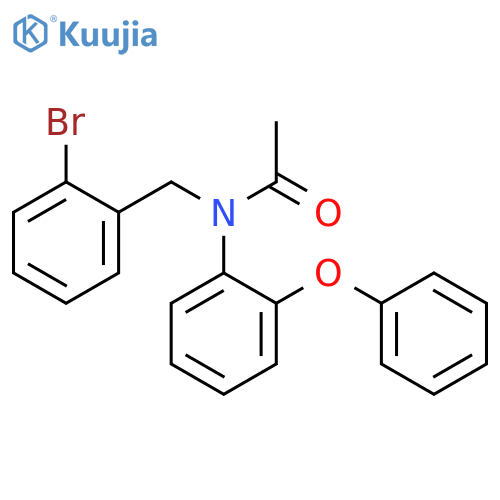 Acetamide, N-[(2-bromophenyl)methyl]-N-(2-phenoxyphenyl)- structure